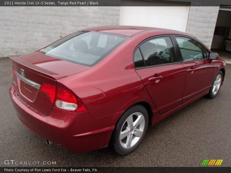 Tango Red Pearl / Black 2011 Honda Civic LX-S Sedan