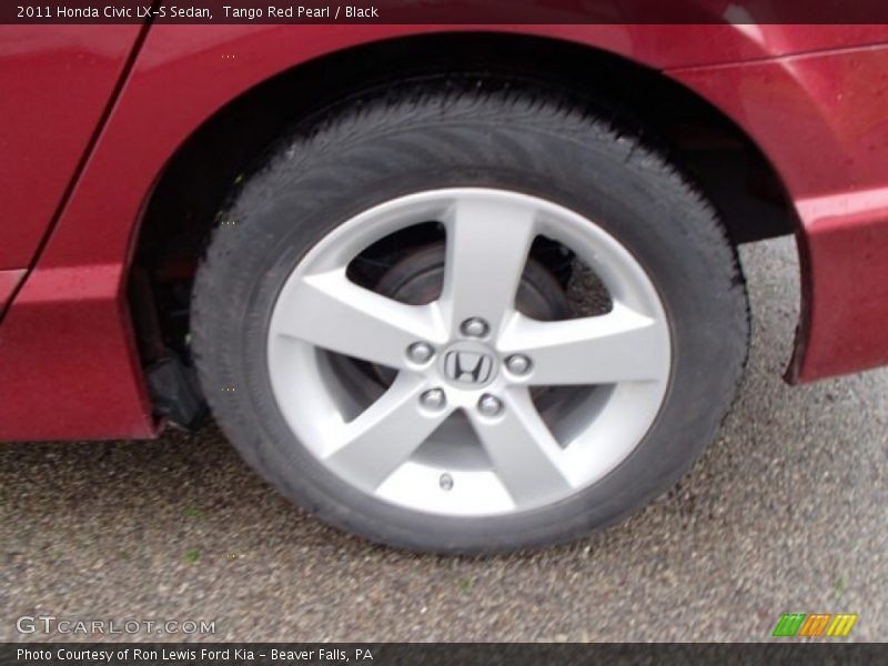 Tango Red Pearl / Black 2011 Honda Civic LX-S Sedan