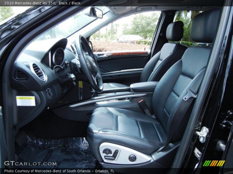 Black / Black 2010 Mercedes-Benz ML 350