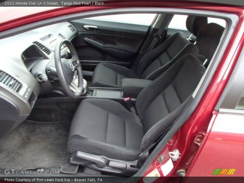 Tango Red Pearl / Black 2011 Honda Civic LX-S Sedan