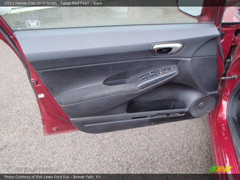 Tango Red Pearl / Black 2011 Honda Civic LX-S Sedan