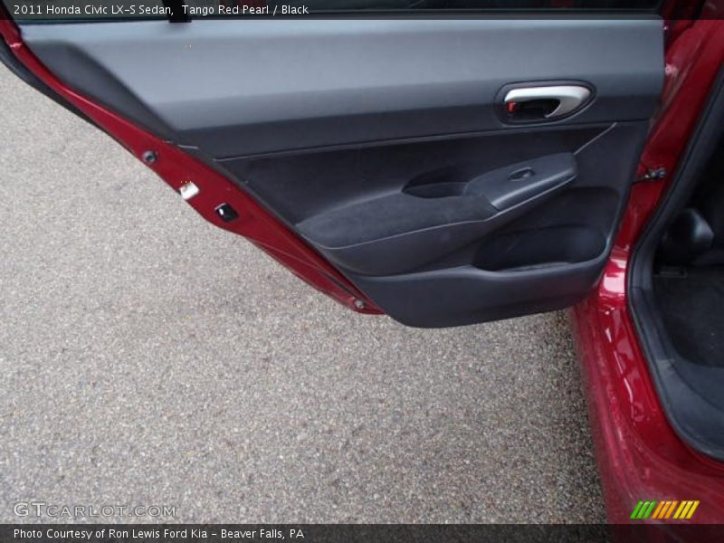 Tango Red Pearl / Black 2011 Honda Civic LX-S Sedan