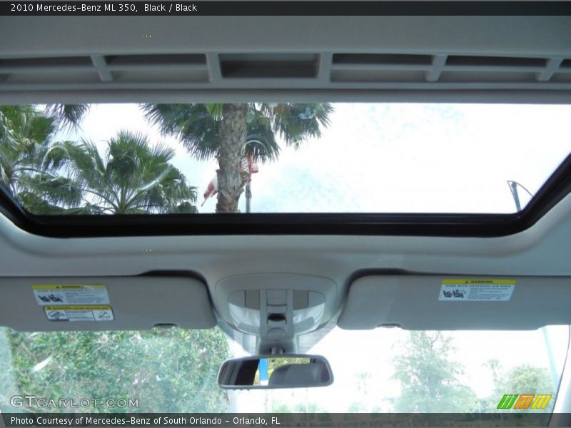 Black / Black 2010 Mercedes-Benz ML 350