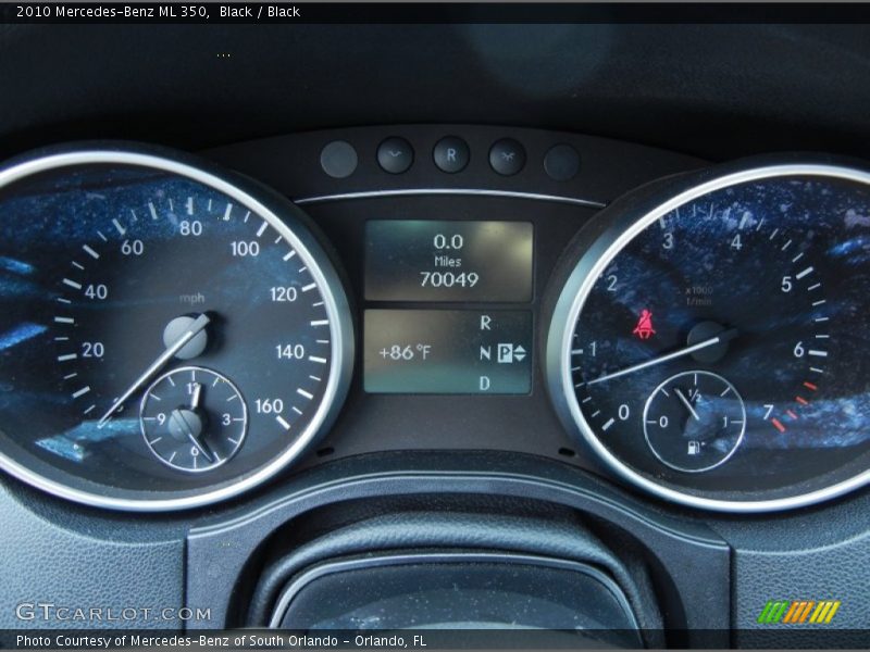 Black / Black 2010 Mercedes-Benz ML 350
