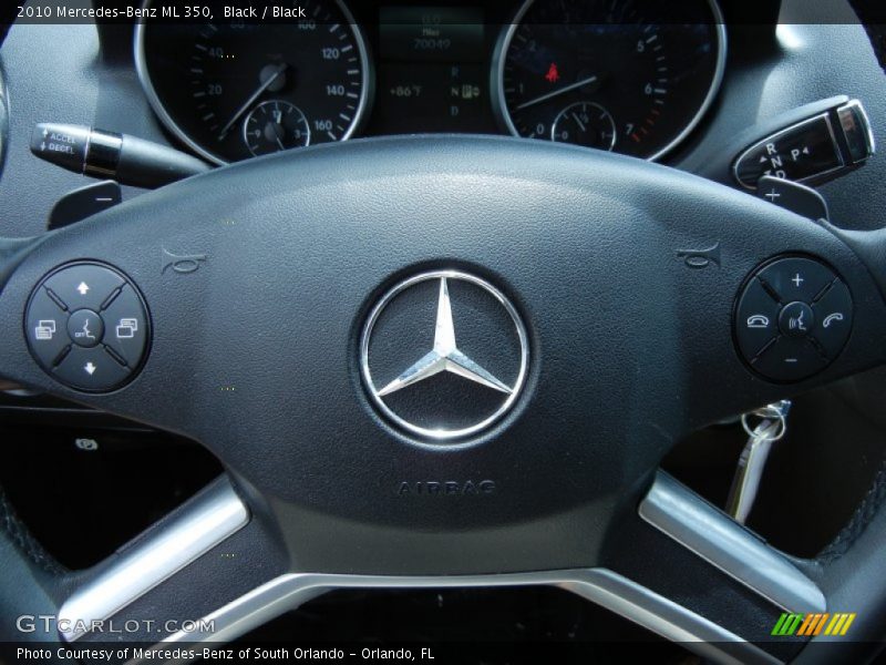 Black / Black 2010 Mercedes-Benz ML 350