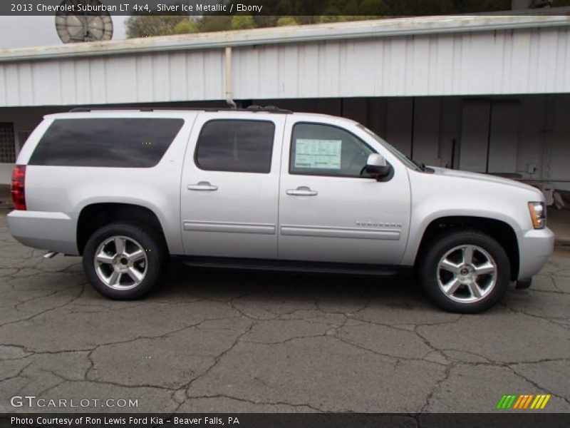 Silver Ice Metallic / Ebony 2013 Chevrolet Suburban LT 4x4