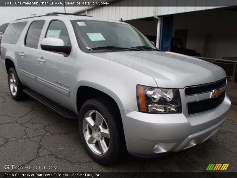 Silver Ice Metallic / Ebony 2013 Chevrolet Suburban LT 4x4