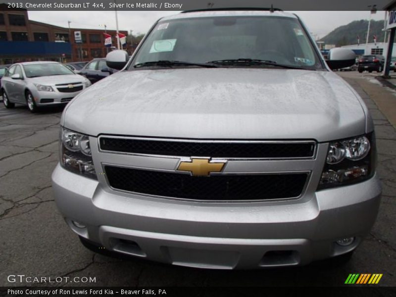Silver Ice Metallic / Ebony 2013 Chevrolet Suburban LT 4x4