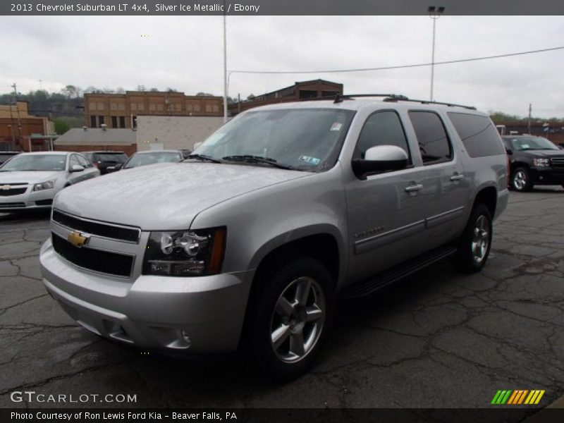 Silver Ice Metallic / Ebony 2013 Chevrolet Suburban LT 4x4
