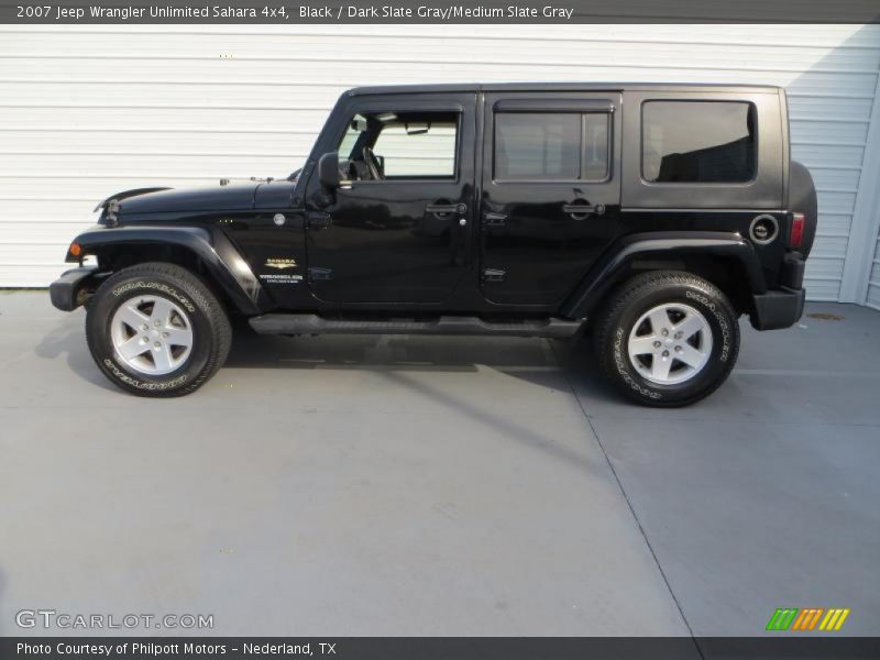 Black / Dark Slate Gray/Medium Slate Gray 2007 Jeep Wrangler Unlimited Sahara 4x4