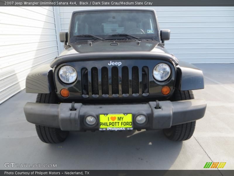 Black / Dark Slate Gray/Medium Slate Gray 2007 Jeep Wrangler Unlimited Sahara 4x4