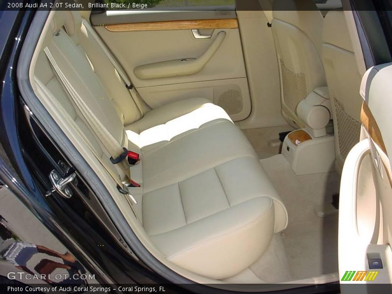 Brilliant Black / Beige 2008 Audi A4 2.0T Sedan
