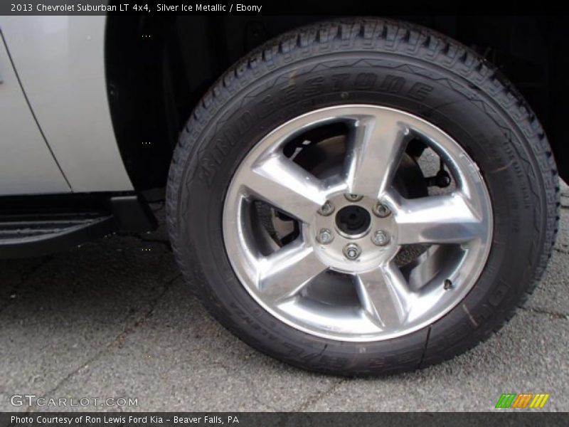 Silver Ice Metallic / Ebony 2013 Chevrolet Suburban LT 4x4