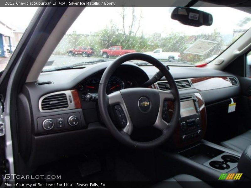 Silver Ice Metallic / Ebony 2013 Chevrolet Suburban LT 4x4