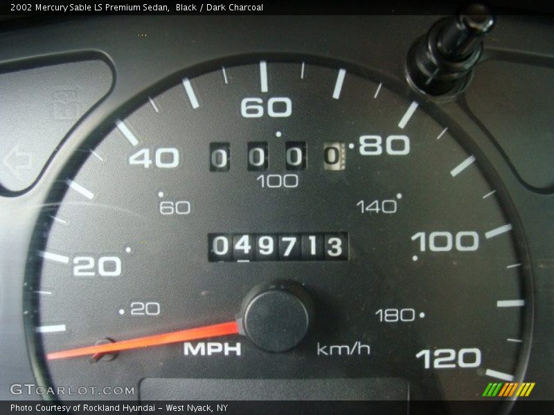 Black / Dark Charcoal 2002 Mercury Sable LS Premium Sedan