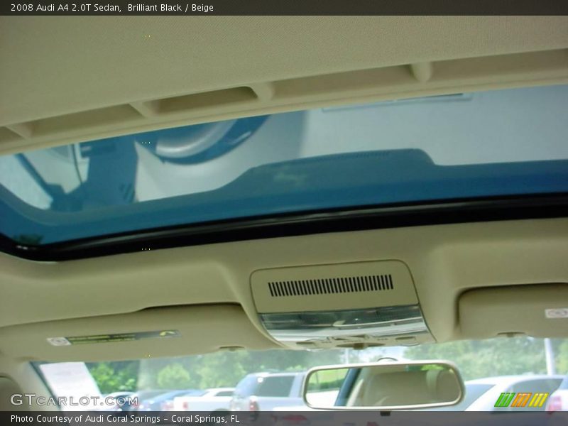 Brilliant Black / Beige 2008 Audi A4 2.0T Sedan