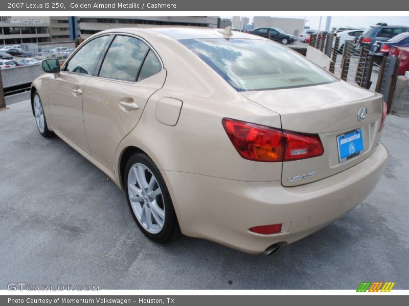 Golden Almond Metallic / Cashmere 2007 Lexus IS 250