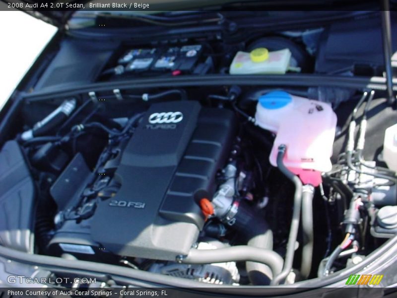 Brilliant Black / Beige 2008 Audi A4 2.0T Sedan