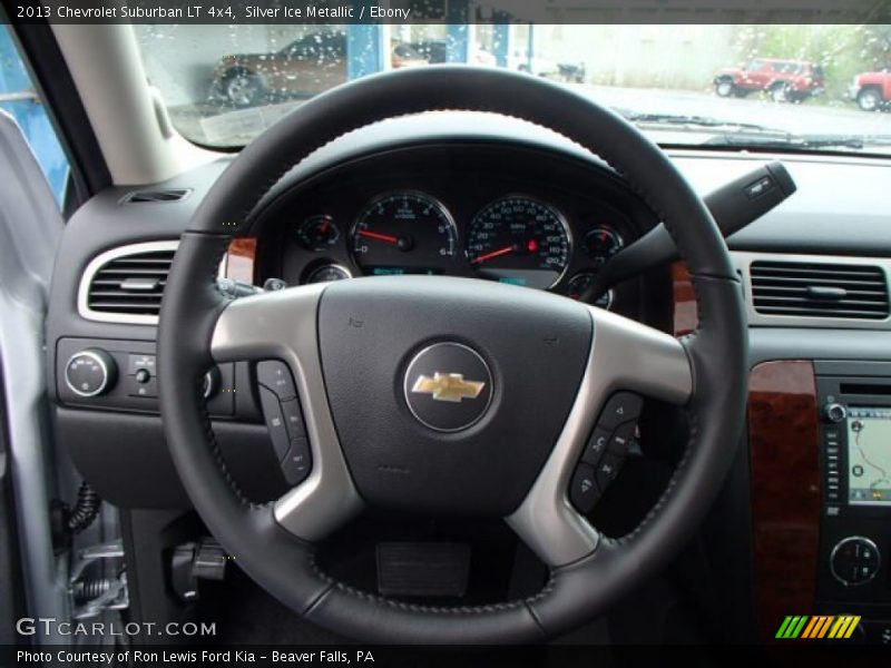 Silver Ice Metallic / Ebony 2013 Chevrolet Suburban LT 4x4