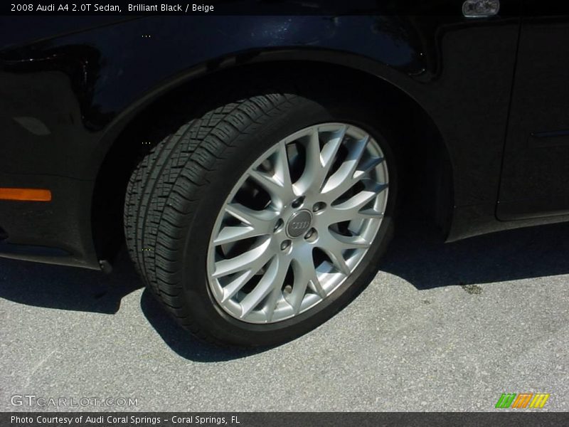 Brilliant Black / Beige 2008 Audi A4 2.0T Sedan