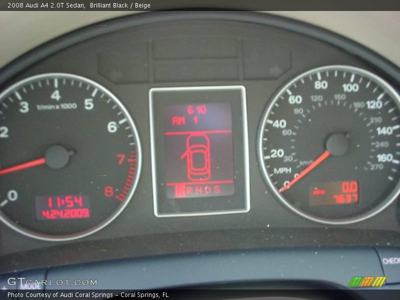 Brilliant Black / Beige 2008 Audi A4 2.0T Sedan