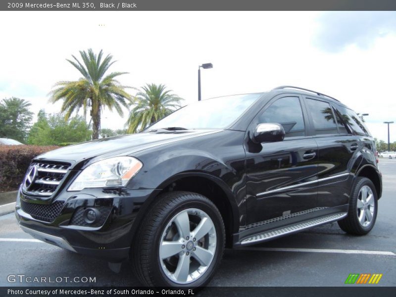 Black / Black 2009 Mercedes-Benz ML 350