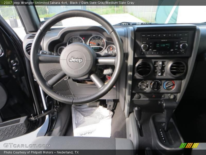 Black / Dark Slate Gray/Medium Slate Gray 2007 Jeep Wrangler Unlimited Sahara 4x4