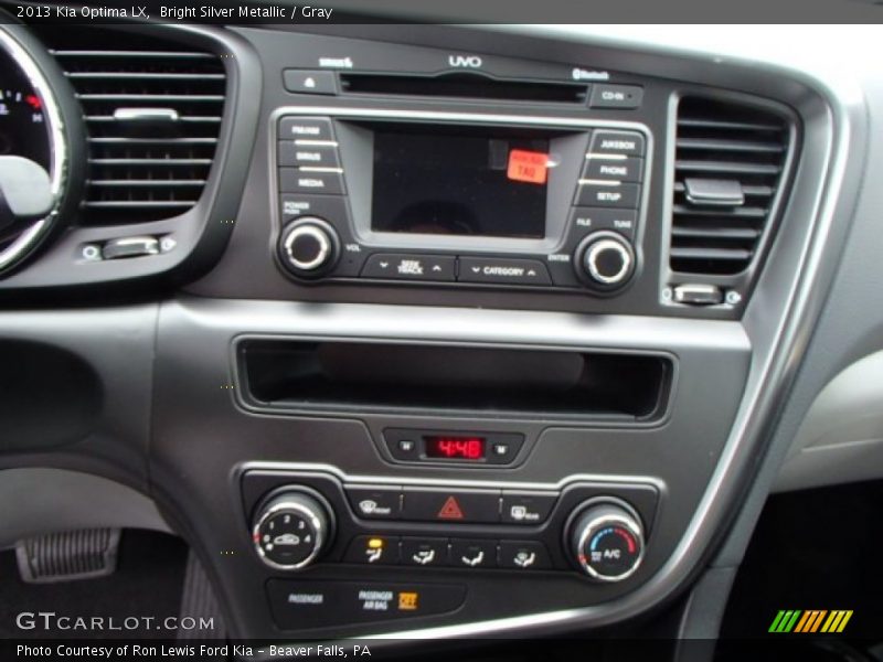 Bright Silver Metallic / Gray 2013 Kia Optima LX