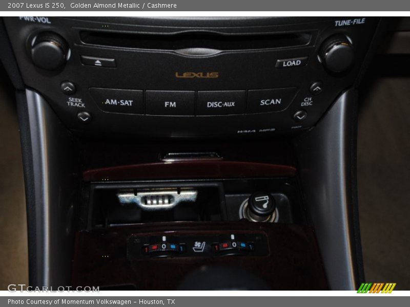 Controls of 2007 IS 250