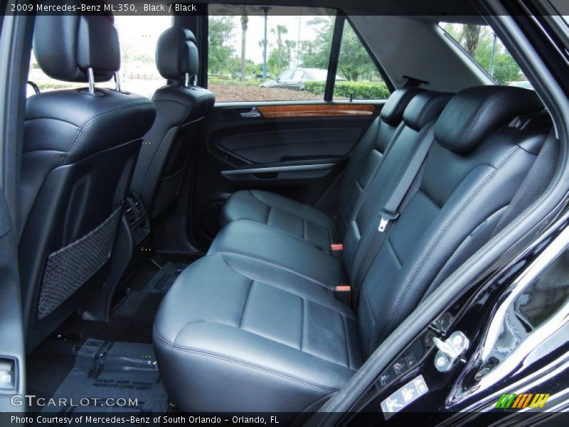 Black / Black 2009 Mercedes-Benz ML 350