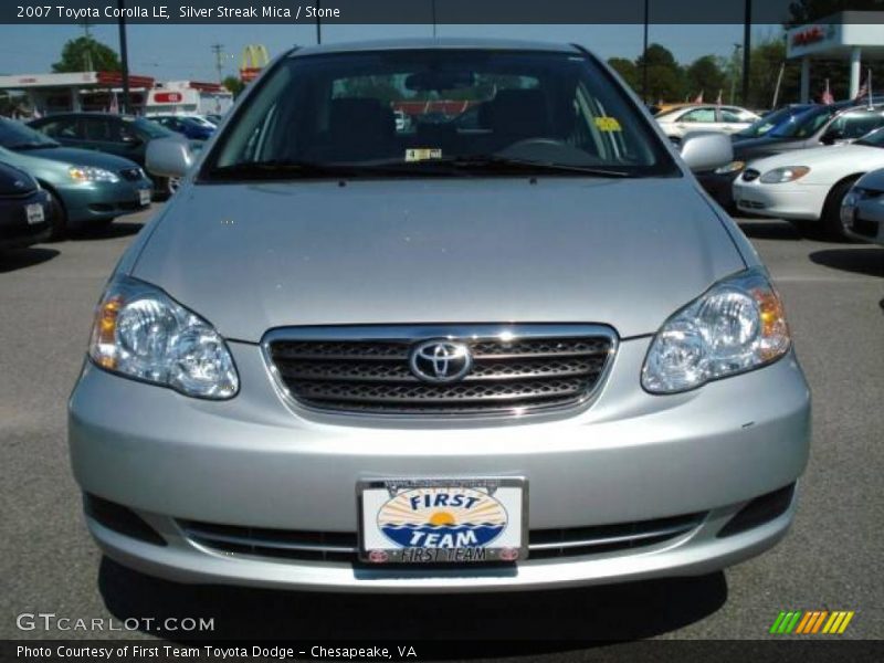 Silver Streak Mica / Stone 2007 Toyota Corolla LE