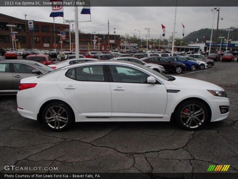 Snow White Pearl / Black 2013 Kia Optima SX