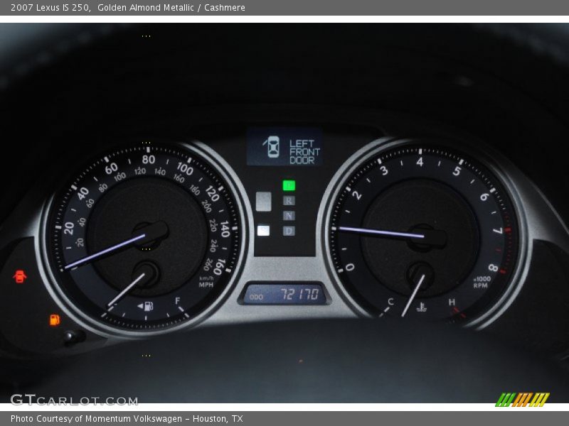 Golden Almond Metallic / Cashmere 2007 Lexus IS 250