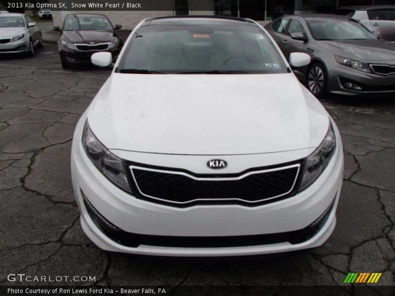 Snow White Pearl / Black 2013 Kia Optima SX