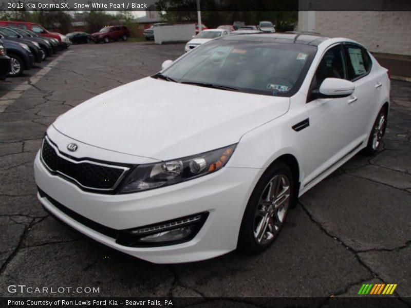 Snow White Pearl / Black 2013 Kia Optima SX