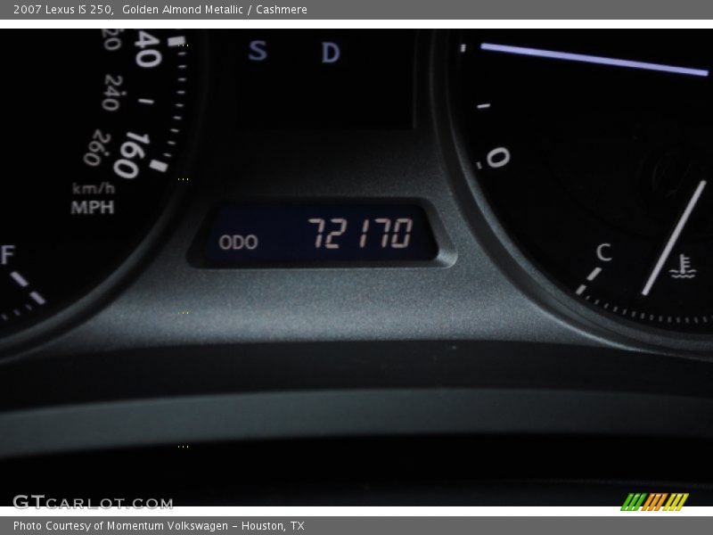 Golden Almond Metallic / Cashmere 2007 Lexus IS 250