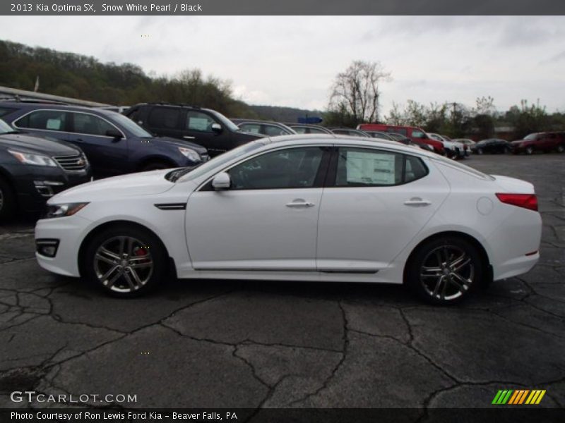 Snow White Pearl / Black 2013 Kia Optima SX