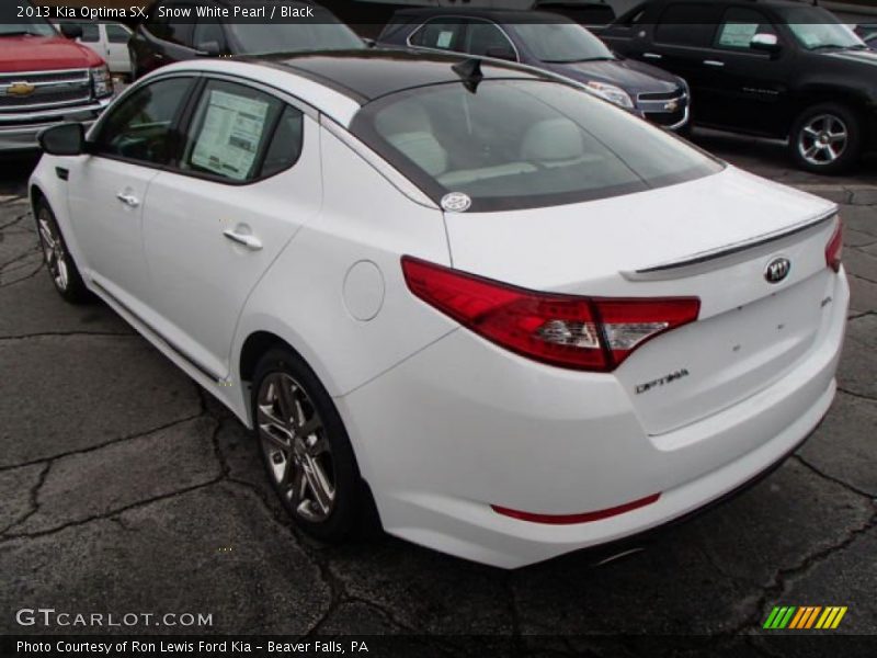 Snow White Pearl / Black 2013 Kia Optima SX