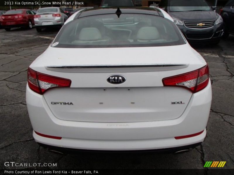 Snow White Pearl / Black 2013 Kia Optima SX