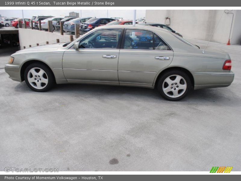 Tuscan Beige Metallic / Stone Beige 1999 Infiniti Q 45 t Sedan