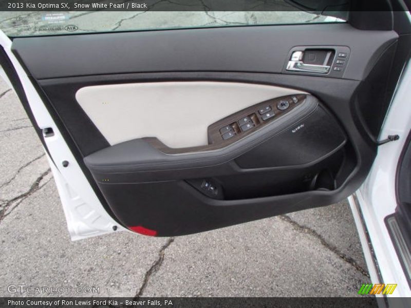 Snow White Pearl / Black 2013 Kia Optima SX