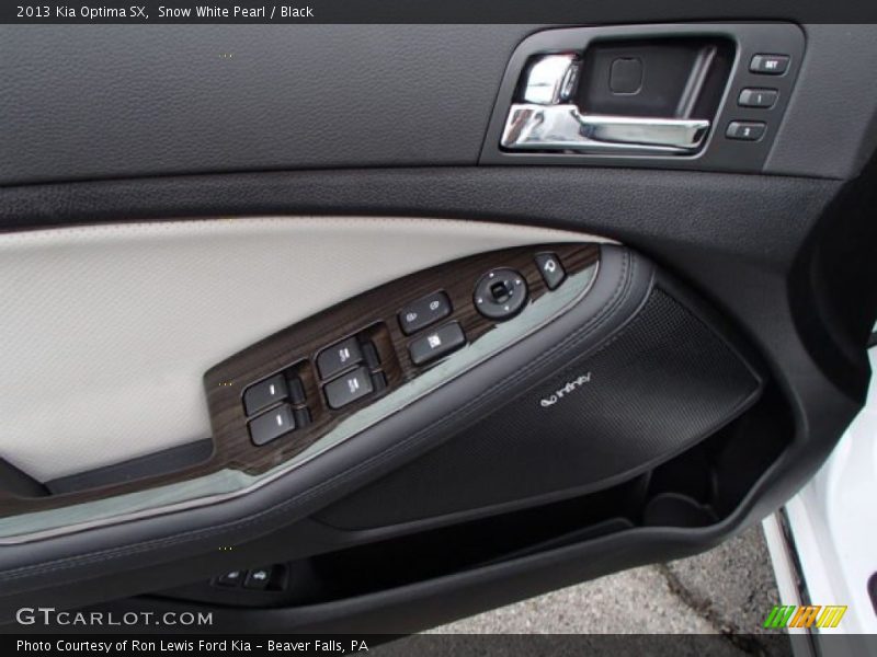 Snow White Pearl / Black 2013 Kia Optima SX