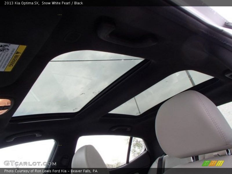Snow White Pearl / Black 2013 Kia Optima SX