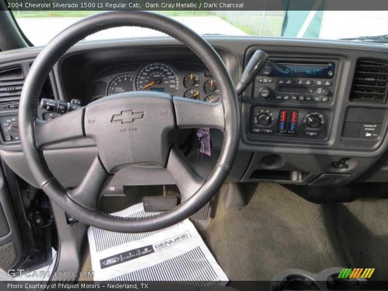Dark Gray Metallic / Dark Charcoal 2004 Chevrolet Silverado 1500 LS Regular Cab