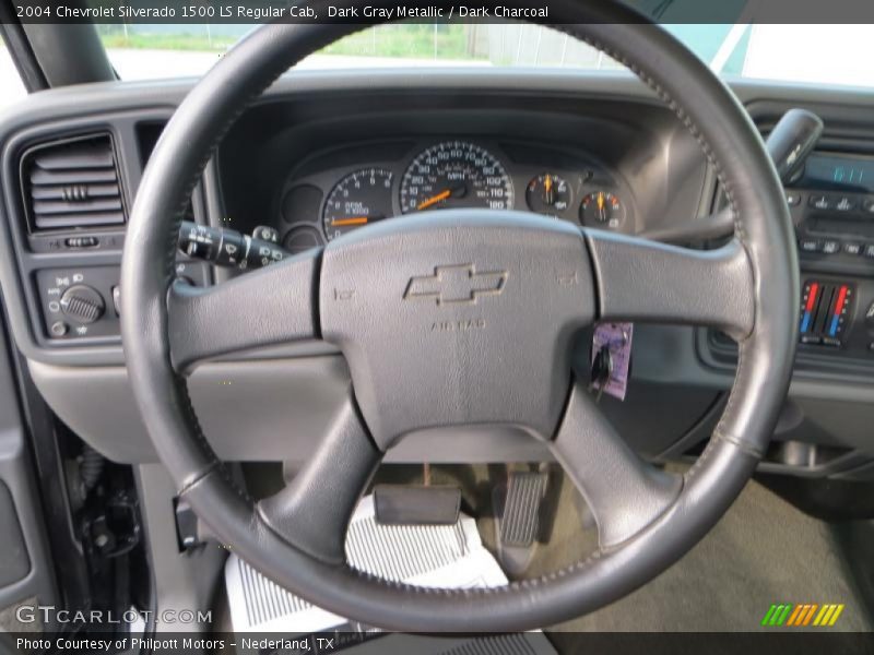 Dark Gray Metallic / Dark Charcoal 2004 Chevrolet Silverado 1500 LS Regular Cab