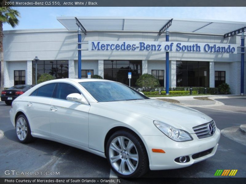 Arctic White / Black 2008 Mercedes-Benz CLS 550