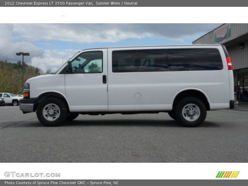 Summit White / Neutral 2012 Chevrolet Express LT 3500 Passenger Van