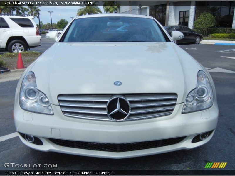 Arctic White / Black 2008 Mercedes-Benz CLS 550