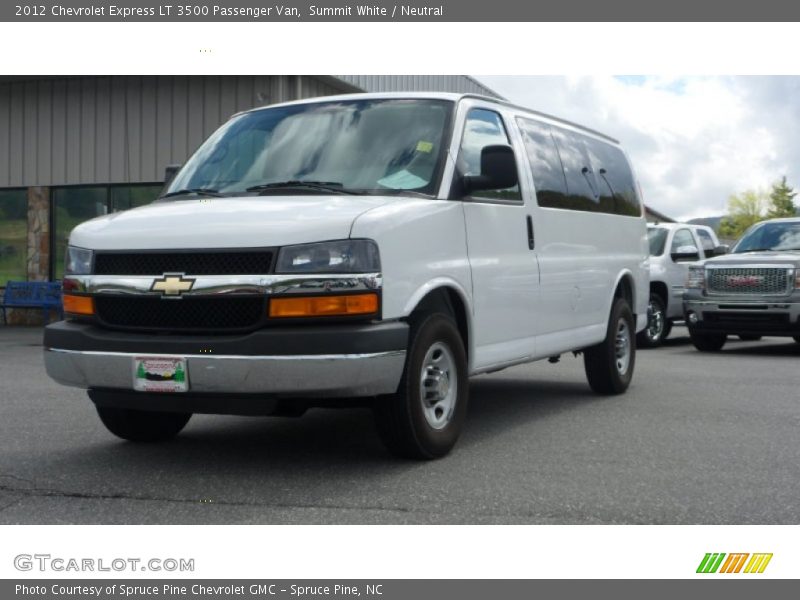 Summit White / Neutral 2012 Chevrolet Express LT 3500 Passenger Van
