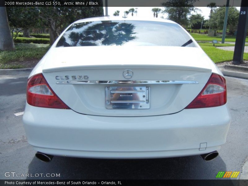 Arctic White / Black 2008 Mercedes-Benz CLS 550